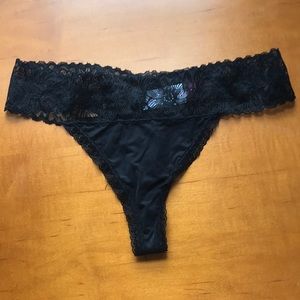 No Boundaries black thong panty